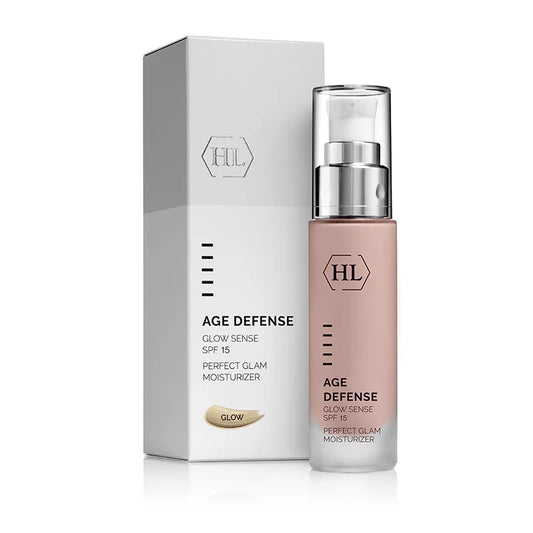 AGE DEFENSE GLOW SPF 15 - nawilżający krem z perłowym efektem